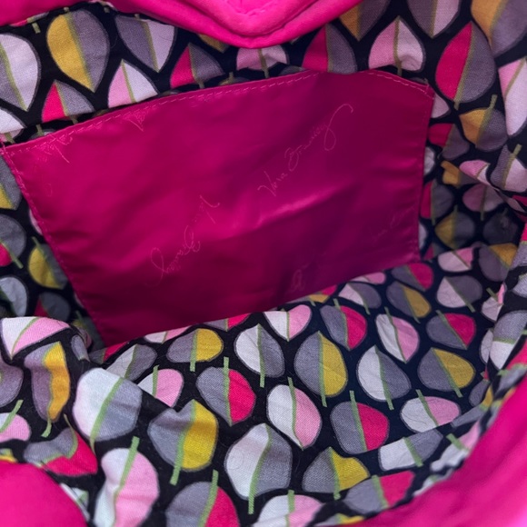 NEW without tags Emily Vera Bradley satchel.  Fuchsia pink.  Barbie pink - Picture 6 of 7